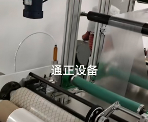 二層吹膜現(xiàn)場試機